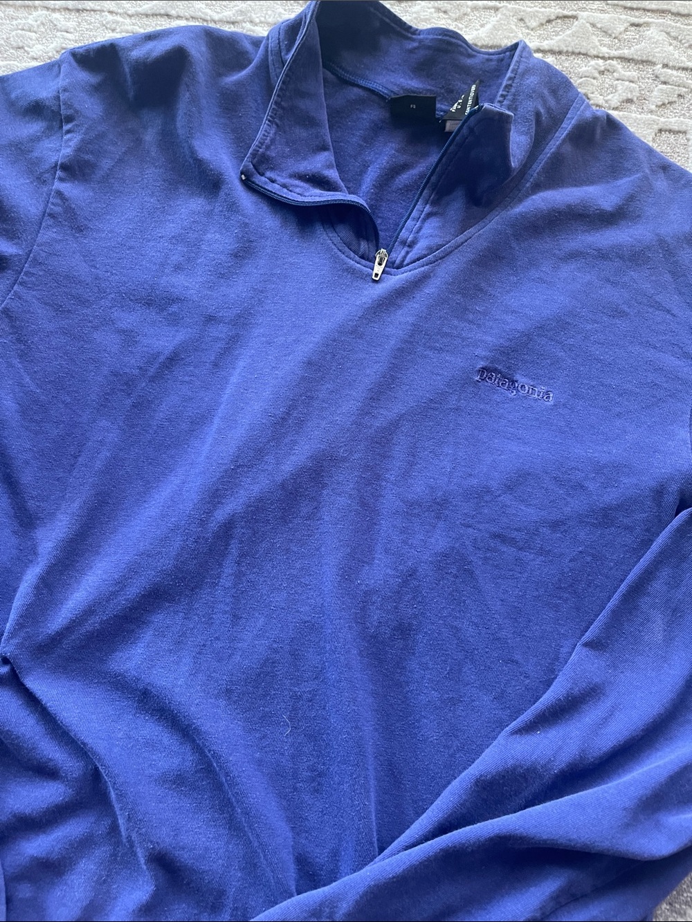 Patagonia Indigo Quarter-Zip Pullover